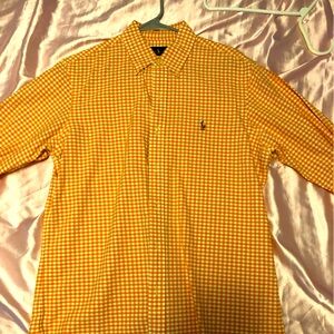Polo Ralph Lauren Men’s Checkered Dress Shirt Medium Button Collar